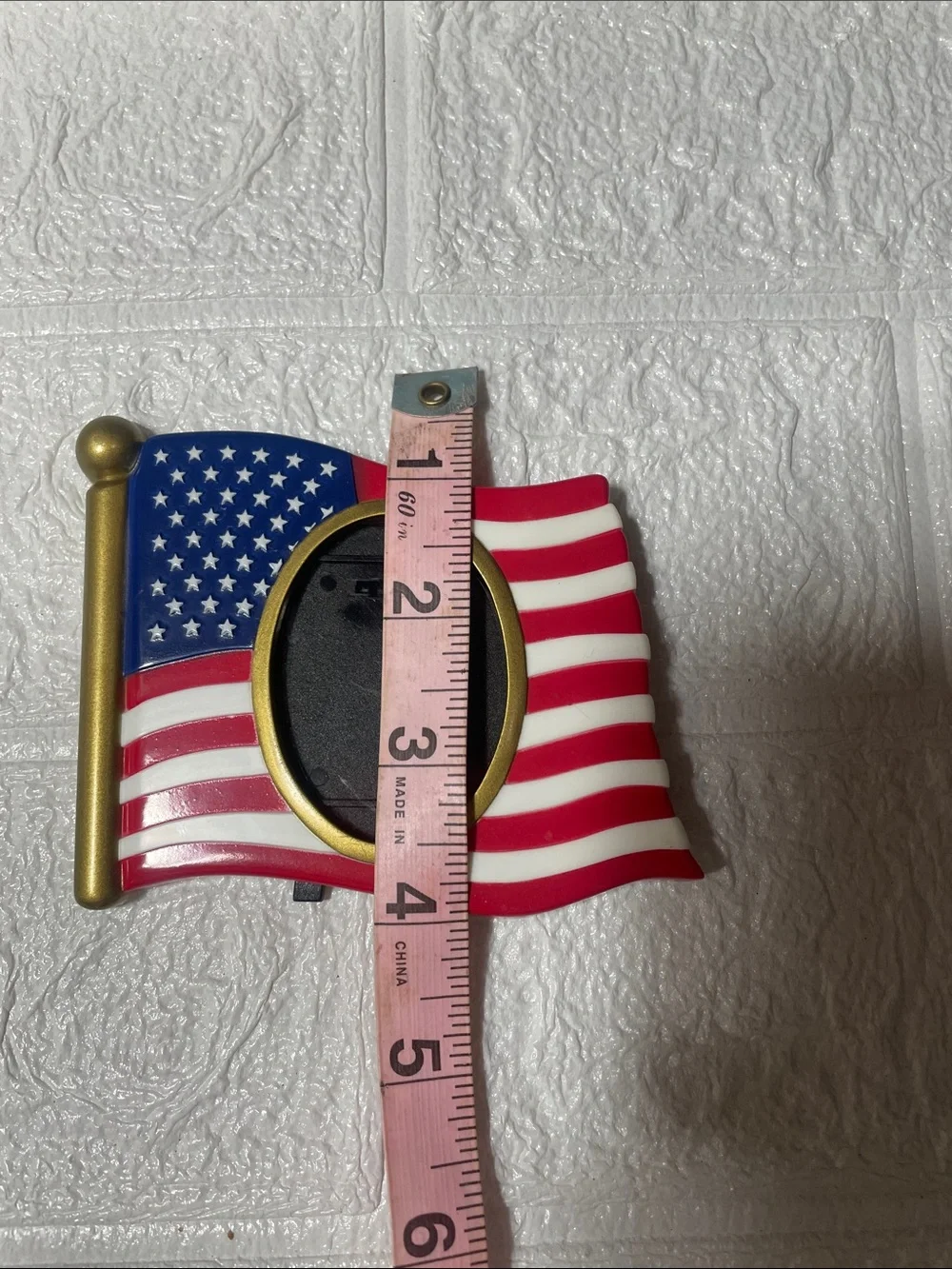 Patriotic American Flag Photo Frame - Gold, Red, White, Blue